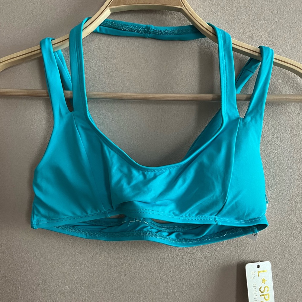 L*Space Turquoise Stacy Bikini Top - Picture 4 of 6